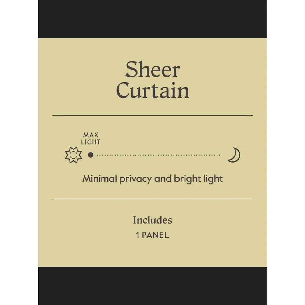 Threshold 1 Panel Light Filtering Long Window Curtain